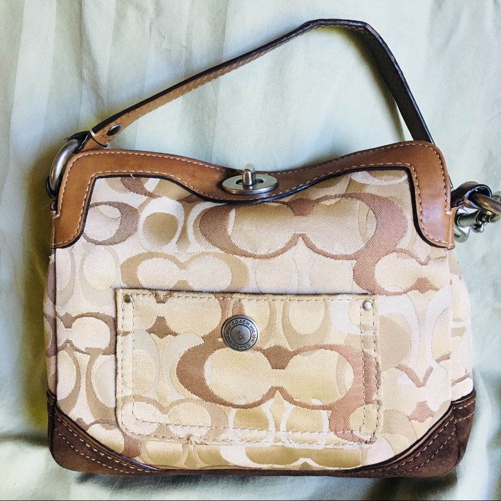 AUTHENTIC Coach Chelsea Optic Signature Hobo Purse